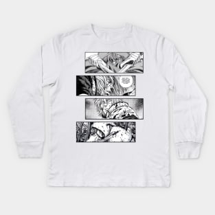 Thorfinn Vinland Saga Vinrando Saga Manga Panel Kids Long Sleeve T-Shirt